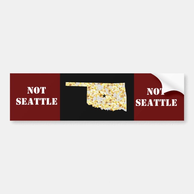 NOT SEATTLE BUMPER STICKER (Front)