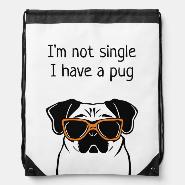 Not Single Drawstring Bag (Front)