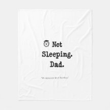 Not Sleeping Dad Blanket – Cozy Nap Gift