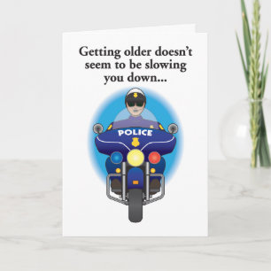 Not slowing down humorous birthday card