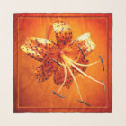 "Not So Bashful" Tiger Lily Square Chiffon Scarf