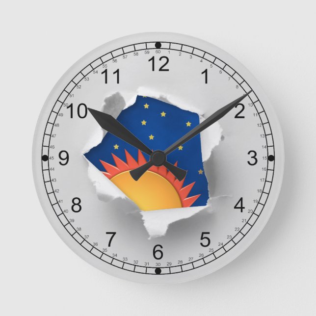 Not So Boring Office Wall Clock (Front)