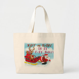 Not So easy Is it Fat Boy Large Tote Bag