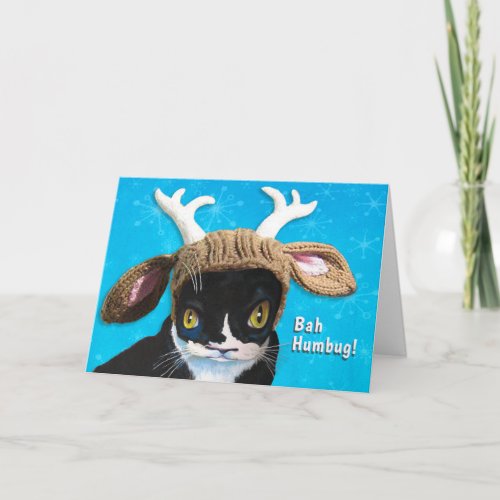Not So Festive Cat Card