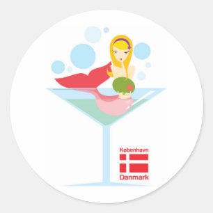 not-so-little Mermaid Classic Round Sticker