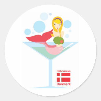 not-so-little Mermaid Classic Round Sticker