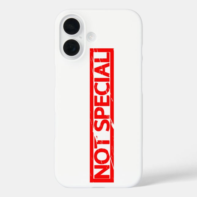 Not special Stamp Case-Mate iPhone Case (Back)