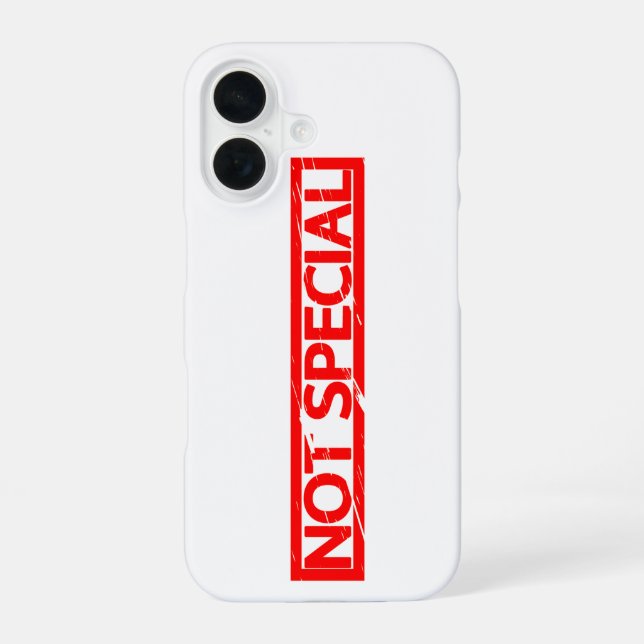 Not special Stamp Iphone Case (Back)
