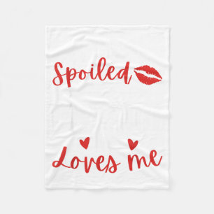 Not Spoiled Gigi Loves Family Reunion Matching Fleece Blanket