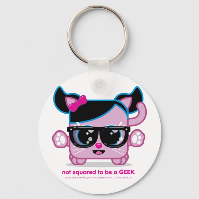 Not Squared to be a GEEK Keychain (Front)