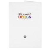 Not Straight Design Civil Partnership Card (Back)