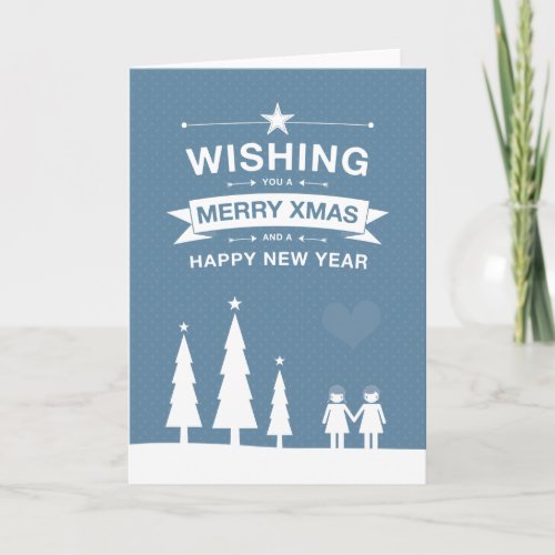 Not Straight Design Merry Xmas Card