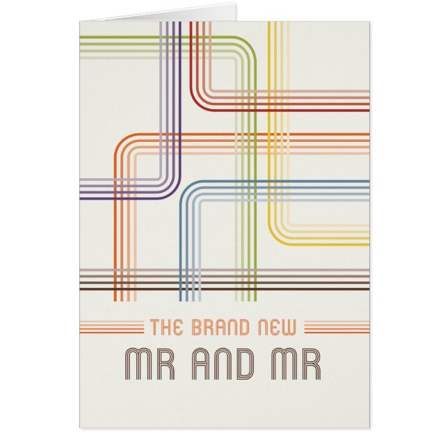 Not Straight Design - Mr and Mr Cards (Front)