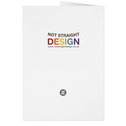 Not Straight Design - Perfect little Family card (Back)