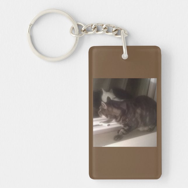 Not Talking to you Dave Rectangle Keyring (Front)
