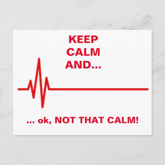 Not that calm postcard (Front)