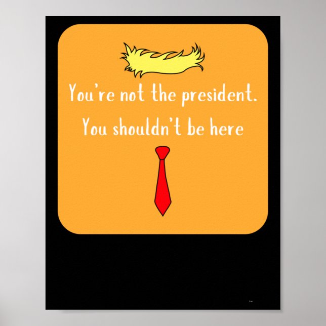 Not The President  Poster (Front)