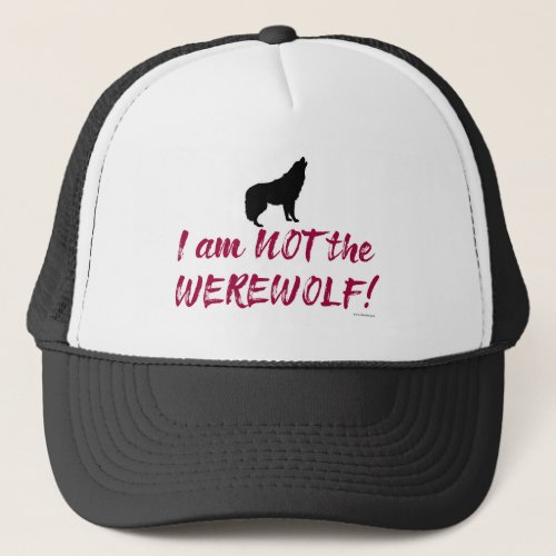 Not The Werewolf Cheeky Fun Game Night Slogan Trucker Hat