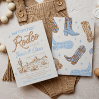 Not Their First Rodeo Baby Shower Invitation