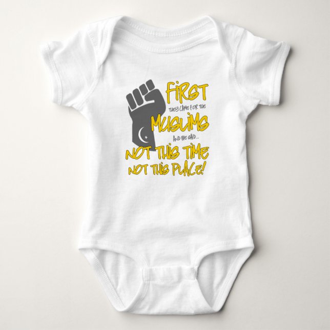 Not This Place Baby Bodysuit (Front)