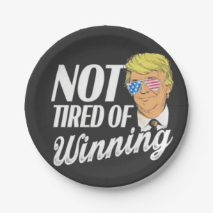 Not Tired of Winning Trump Maga inauguration Day Paper Plates