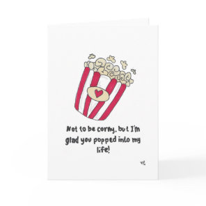 Not to be Corny - Popcorn Card