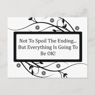 Not To Spoil The Ending Postcard