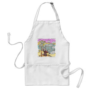 Not To Temptation? Funny Gifts Cards & Tees Adult Apron