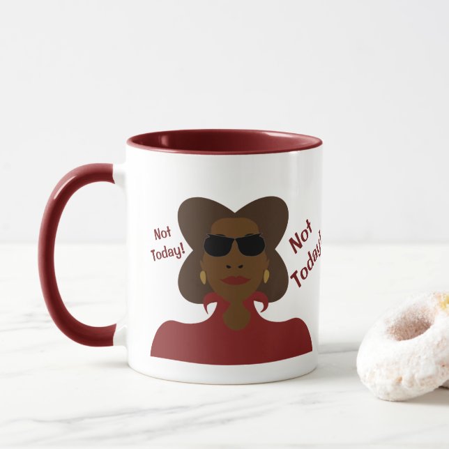 Not Today Coffee Mug (With Donut)