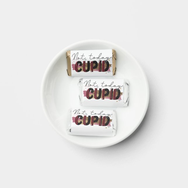 Not Today Cupid Funny Galentine's Hershey's Miniatures (Plate)