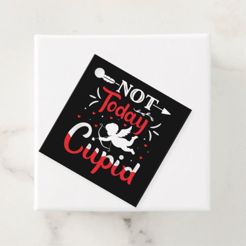Not Today Cupid Funny Valentines Day Favor Tags