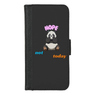 Not Today: Embrace the Panda Vibes iPhone 8/7 Wallet Case