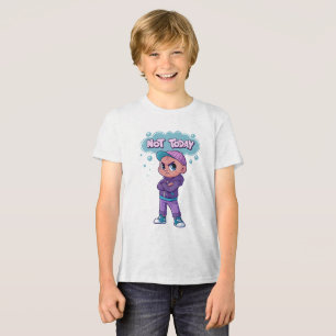 Not Today" Funny Mood T-Shirt Tri-Blend Shirt