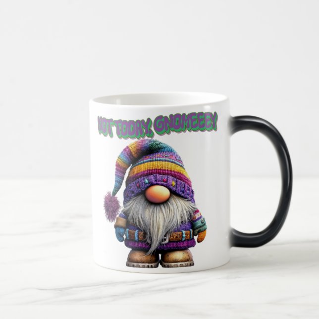 Not Today Gnomeey-Christmas Gnome Color Morph Mug (Right)