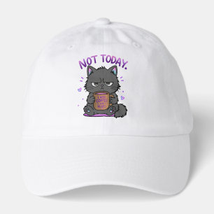 Not Today Grumpy Cat Coffee Lover Cute Funny Cat Hat
