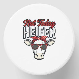 Not Today Heifer Funny Cow Vintage Vector Design_1 Mini Candle Favors