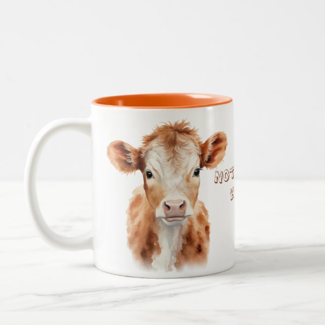 Not today heifer Two-Tone coffee mug (Left)