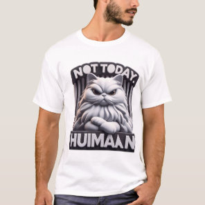 Not Today Huimaan Funny Grumpy Cat T-Shirt