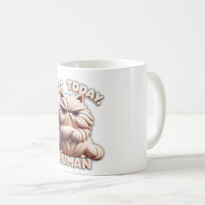Not Today Human Grumpy Cat Funny Coffee Mug