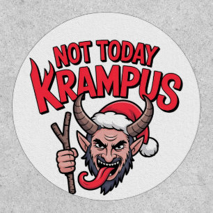 Not Today Krampus Funny Christmas Evil Krampus Patch
