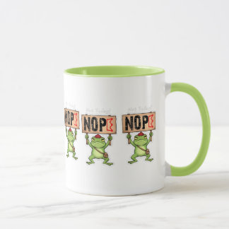 Not Today! Nope Frog Sticker Mug