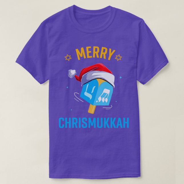 Not Today Santa Hanukkah Chanukah Santa Hat Menora T-Shirt (Design Front)