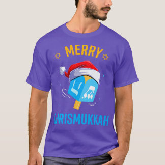 Not Today Santa Hanukkah Chanukah Santa Hat Menora T-Shirt