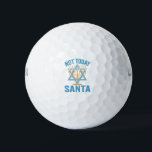 Not Today Santa Jewish Hanukkah Holiday Menorah Golf Balls<br><div class="desc">Funny, santa, christmas, hanukkah, menorah, jewish, jew, gift, birthday</div>