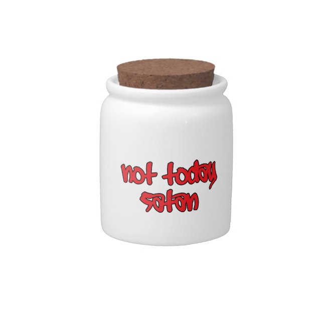 Not Today Satan Candy Jar (Front)