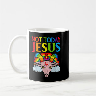 Not Today Satan Jesus vs Satan in Basketball T-Shi Coffee Mug