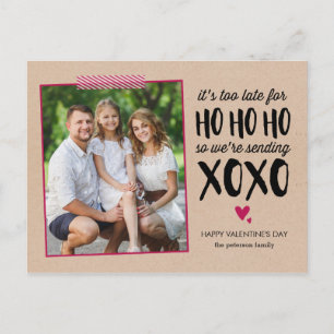 Not Too Late For Valentine's Day Postcard