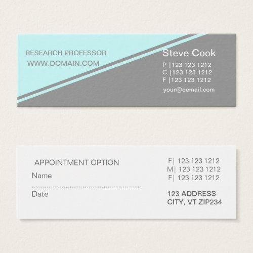 Half Blue Half Gray Business Card Templates