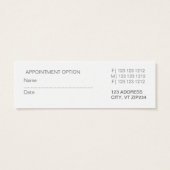 Not too Little for Appointment Minimal  Concept (Back)