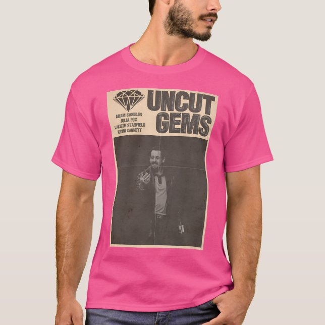 Not Uncut Gems Poster (Bw) T-Shirt (Front)